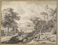 R+ 015
<br/>
Arcadisch Landschap
<br/>
<em>Glauber, Johannes (1646-1726)</em>